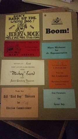 Vintage Campaign cards for school elections