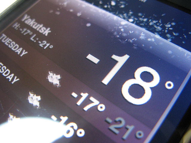 Weather apps inform people all over what the weather will allow them to do that day. For schools it helps with the determination of whether too keep school open or not. Picture from Wikimedia commons