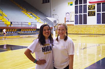 Erica Self and Maura Fitzgerald have been campaigning for about two weeks now. The two are hoping to win all school president and vice president in the upcoming election on April 20.