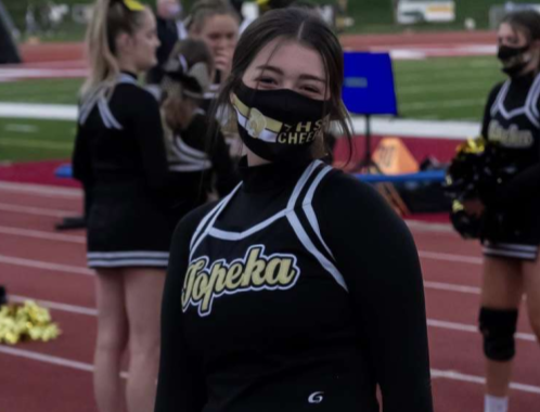 Isabelle Foster, Sophomore, who wrote the song, "Insecurities" and amassed a following on Tik Tok and YouTube, poses at Hummer Sports Park.