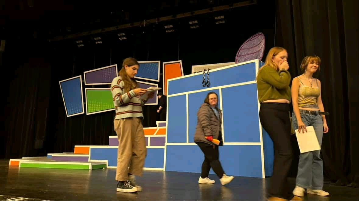 “Mia had gotten sick for a few days, and this was us finishing up a three-hour rehearsal for her characters, the banshee and Wonder Woman, the day she was finally ready to come back to practice.”